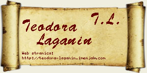 Teodora Laganin vizit kartica